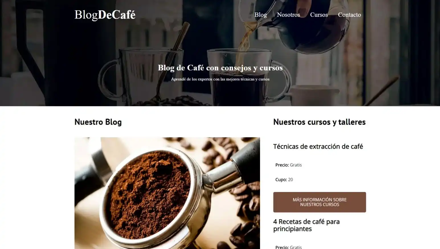 Blog de café